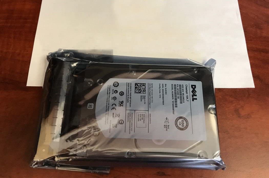 Dell W347K 600GB 15K 16MB 6.0GBps 3.5" Enterprise Class SAS Hard Drive in Poweredge R Series Tray