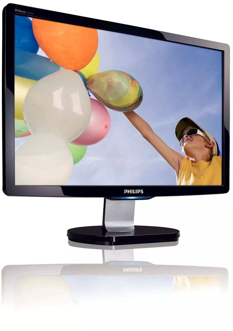 Philips Brilliance 190CW  19" LCD Wide Monitor  Resolution 1440 x 900  Used A