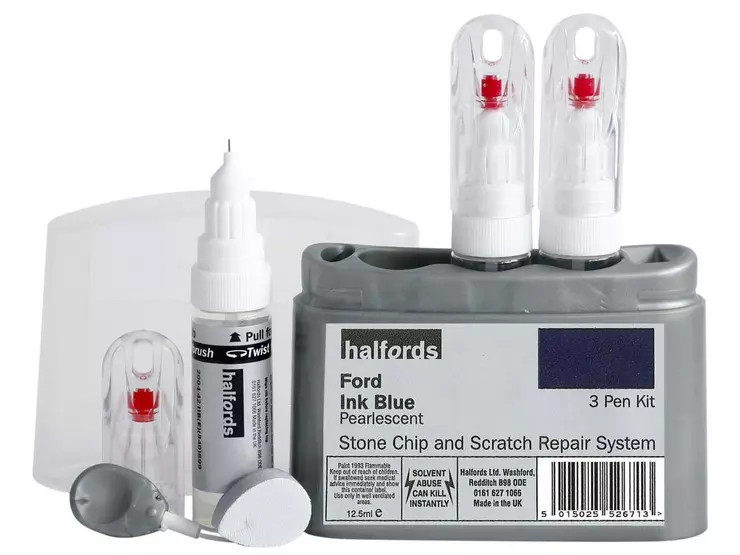 Halfords scratch chip repair for Ford Ink Blue 526715